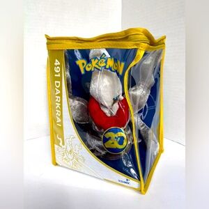 Pokémon Tomy Darkrai 20th Anniversary 8” Plush 2016 #491